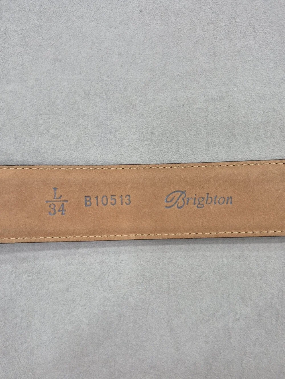 Brighton belt women's Lg/34 black leather croc embossed silver buckle and tip